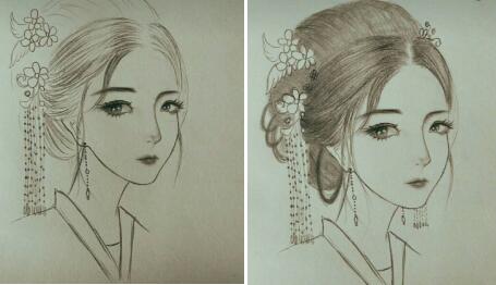 二月二，電力作家坐家“戰(zhàn)疫”新作——觀美姬素描遙寄故鄉(xiāng)九妹