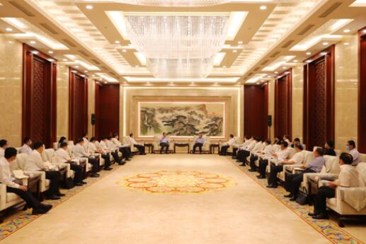 國家電網(wǎng)公司毛偉明、辛保安與山東省委書記劉家義、代省長李干杰會談
