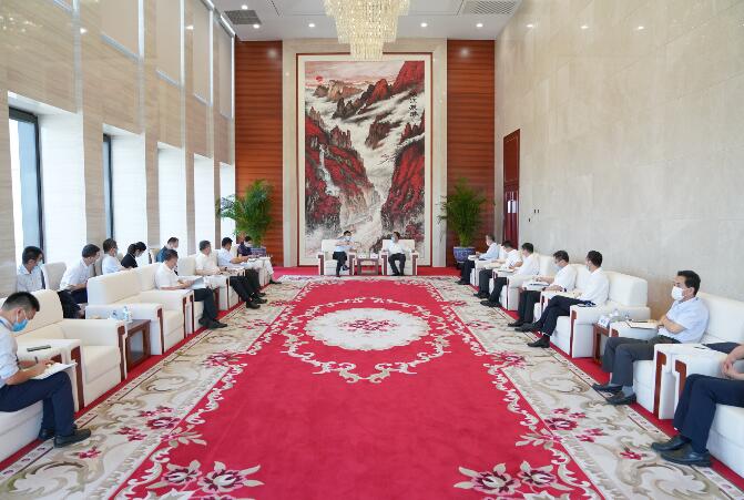 中國(guó)能建黨委書記、董事長(zhǎng)汪建平會(huì)見陜西省副省長(zhǎng)趙剛一行