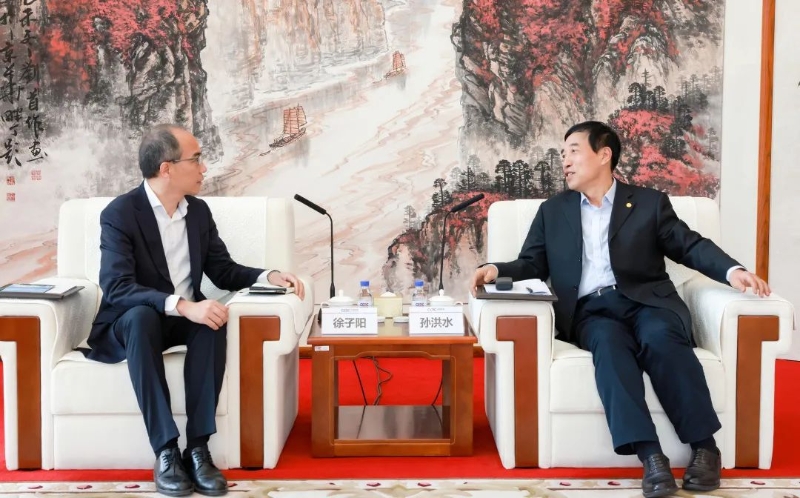 中國能建黨委副書記、總經(jīng)理孫洪水與中興通訊總裁徐子陽會談