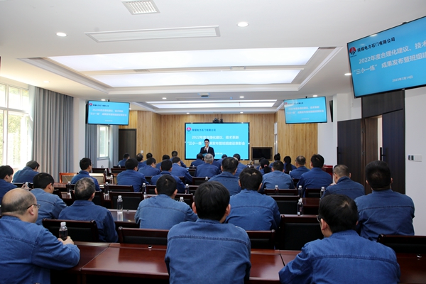 陜煤石電公司召開2022年合理化建議、技術成果發(fā)布會暨班組建設表彰會