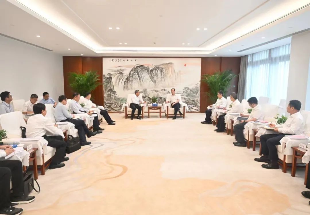 中國電建黨委書記、董事長丁焰章會見南瑞集團(tuán)董事長、黨委書記山社武