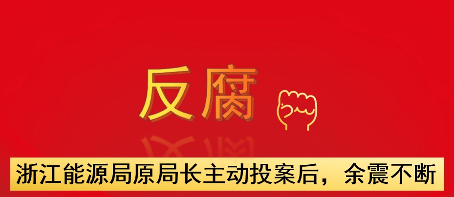 浙江能源局原局長主動投案后，余震不斷