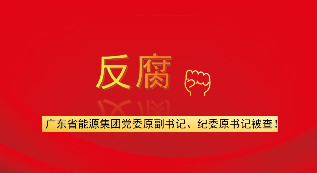廣東省能源集團(tuán)黨委原副書記、紀(jì)委原書記被查！